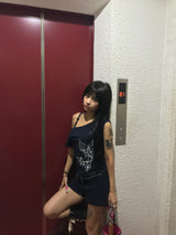 Cross Logo Off Shoulder Tee