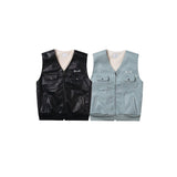 BU PU 皮革背心
