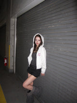 バタフライジップフーディー