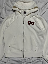 90 Logo Glitter Light Zip Hoodie【9090girl】