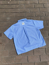 라인 스톤 SS 체크 셔츠