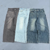 Ruler paint baggy denim