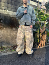 King Logo Slub Denim Buggy Pants