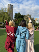 Butterfly logo big studs zip hoodie pack set up