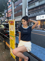 Glitter linger ss tee