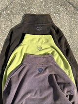 98vintage logo half zip