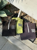 98vintage logo half zip