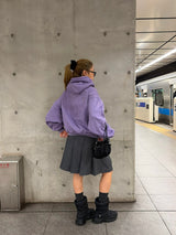 emboss heart logo hoodie