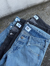 lowrise flare denim