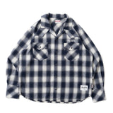 西方漸變止回襯衫