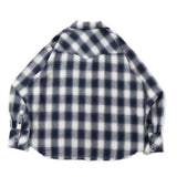 西方漸變止回襯衫