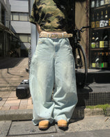 Ruler paint baggy denim