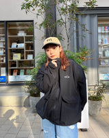 2way wrinkles nylon jacke