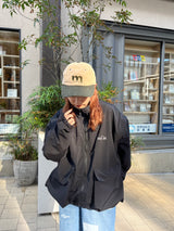 2way wrinkles nylon jacke