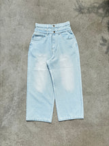 Double Waist Baggy Denim
