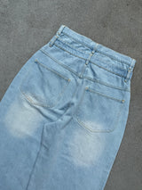 Double Waist Baggy Denim