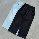Double Waist Baggy Denim