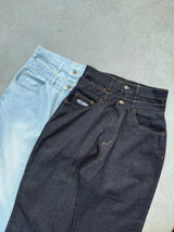 Double Waist Baggy Denim