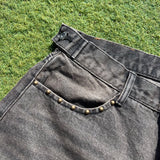 Studs Buggy Denim Shorts