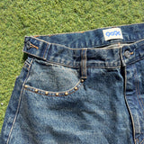 Studs Buggy Denim Shorts