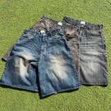 Studs Buggy Denim Shorts