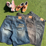 Studs Buggy Denim Shorts