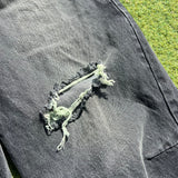 Studs Damage Buggy Denim