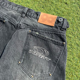 Studs Damage Buggy Denim