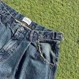 Studs Damage Buggy Denim