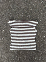 OFF SHOULDER BORDER TOPS