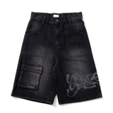 BU 데님 짧은 바지