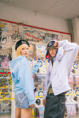 Boxy ruler zip hoodie