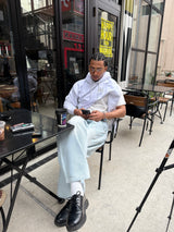 Double Waist Baggy Denim