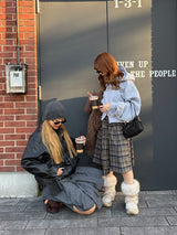 layered wrap midi skirt