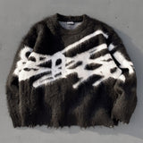 Genzai Boro 큰 로고 니트