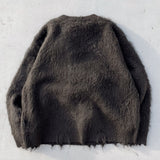 Genzai Boro 큰 로고 니트