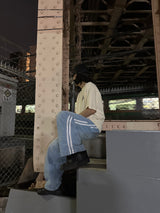 Vintage Denim Track Pants