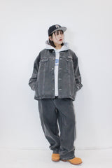 코듀로이 칼라 데님 재킷