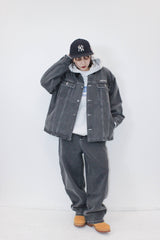 코듀로이 칼라 데님 재킷