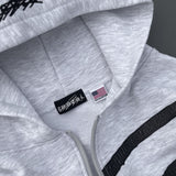 genzai大徽標拉鍊連帽衫