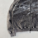 genzai大徽標拉鍊連帽衫