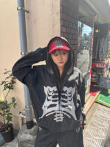 Bone Rigid Denim Zip Hoodie