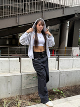 Double Waist Baggy Denim