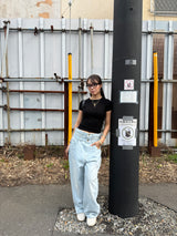 Double Waist Baggy Denim