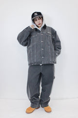 코듀로이 칼라 데님 재킷