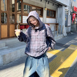 Heisei徽標檢查棉花Anorak