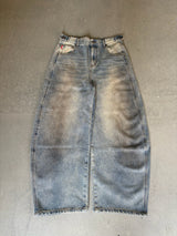 9090 OG Logo Painted Denim Pants