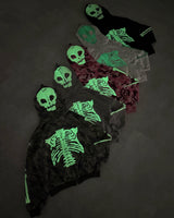 Glow Bone 풀 집 후디