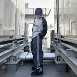 N logo sideline NYLON PANTS