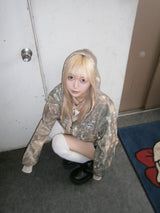 King Logo Thermal Zip Hoodie